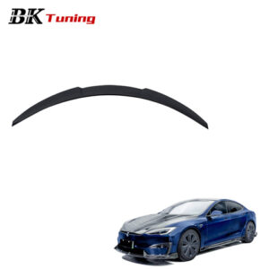 BK Tuning 2021+ Model S Upgrade CMST Rear Decklid Spoiler Car Parts Dry Carbon Tail Trunk Spoiler for Tesla Model S Rear Spoiler
