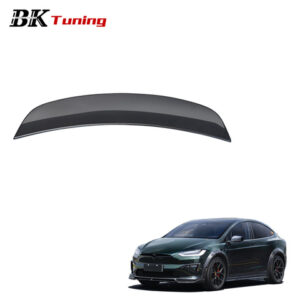 BK Tuning 2021+ Model X Modified CMST Rear Spoiler Car Body Parts Dry Carbon Tail Trunk Spoiler for Tesla Model X Rear Spoiler