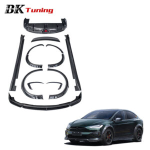 BK Tuning 2021+ Model X Modified CMST Body Parts 3K Twills Dry Carbon Fiber Car Exterior Aero Bodykit for Tesla Model X Soft Kit