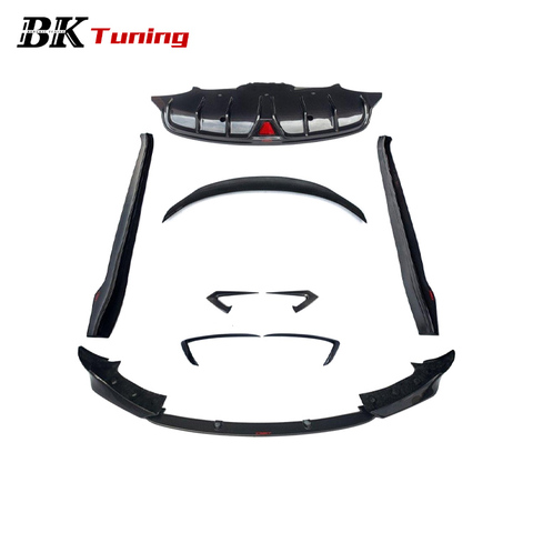 BK Tuning Model 3 Modified CMST-A Style Body Parts 3K Twills Carbon Car Exterior Aerodynamic Bodykit for Tesla Model 3 Soft Kits
