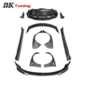 BK Tuning Model 3 Modified CMST-E Style Body Parts 3K Twills Carbon Car Exterior Aero Wide Bodykit for Tesla Model 3 Soft Kits