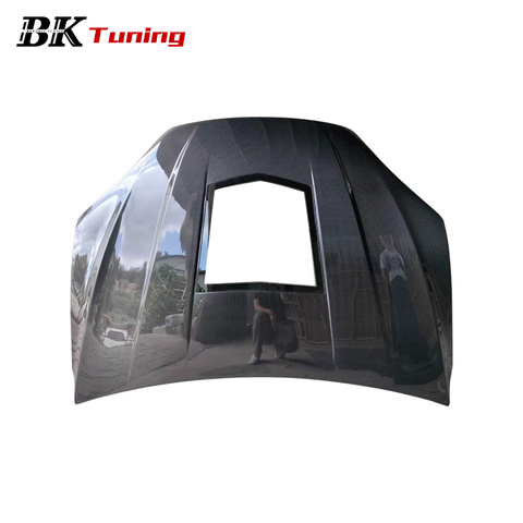 BK Tuning Model X Modified Transparent Engine Cover Hood Car Body Parts Carbon Fiber Front Bonnet for Tesla Model X Engine Hoods