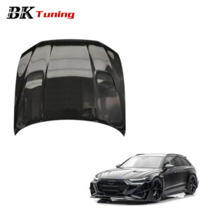 BK Tuning RS6 C8 Upgrade Man-Sory Style Engine Cover Hood Dry Carbon Front Bonnet Hood for Audi RS6 C8 M Style Engine Hoods